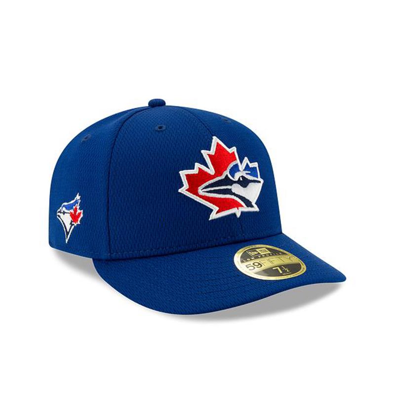 MLB Toronto Blue Jays Batting Practice Low Profile 59Fifty Fitted (UKA4344) - Blue New Era Caps